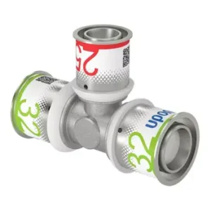 Uponor S-Press Plus perskoppeling T-stuk verlopend