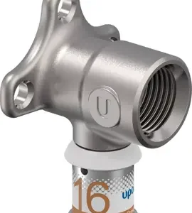 Uponor S-Press Plus perskoppeling muurplaat