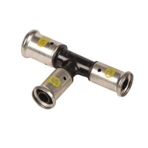 Henco Press Gas perskoppeling T-stuk verlopend
