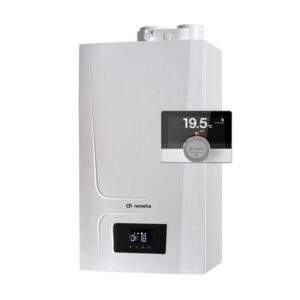 Remeha Tzerra Ace-Matic 28c HR Combi-Comfortsysteem met eTwist klokthermostaat 3,5 - 24,0 kW CW4 excentrisch 80-80