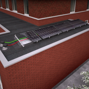 Ubbink Kabel- en Leidingdakdoorvoer 120 0° Alu geïsoleerd