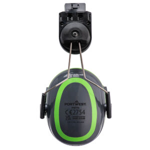 PW75 - HV Extreme oorbeschermers Laag Clip-On Grijs/Groen