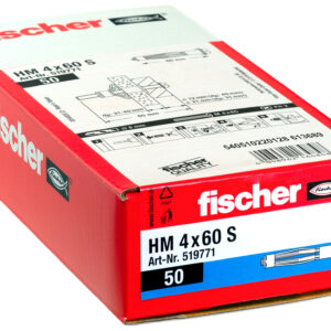 fischer Metalen hollewandplug HM 4 x 60 S met metrische schroef ( 50 stuks)