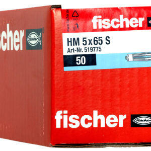 fischer Metalen hollewandplug HM 5 x 65 S met metrische schroef (50 stuks)
