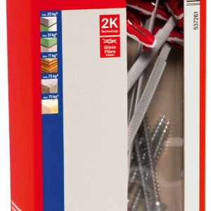 fischer Hollewandplug DuoTec 10 S met schroef (10 stuks)