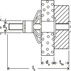 fischer metalen hollewandplug HM 6x37 (50 stuks)