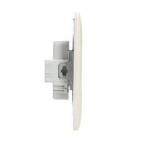 Gira wandcontactdoos 2-voudig zonder randaarde voor enkele inbouwdoos Standaard 55 creme glans (079801)