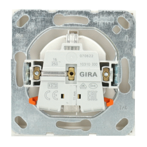 Gira wandcontactdoos randaarde TX44 wit (418866)