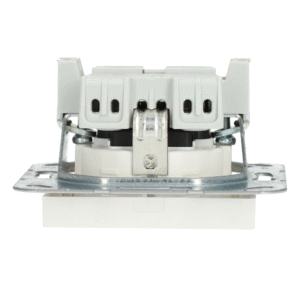 Gira wandcontactdoos met schroefklemmen Systeem 55 wit mat (418327)