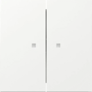 Gira gira f100 wip 2-voudig met controlevenster - zuiver wit glanzend (363170)