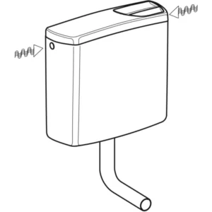 Geberit AP 140 laaghangend reservoir wit - 140.317.11.1