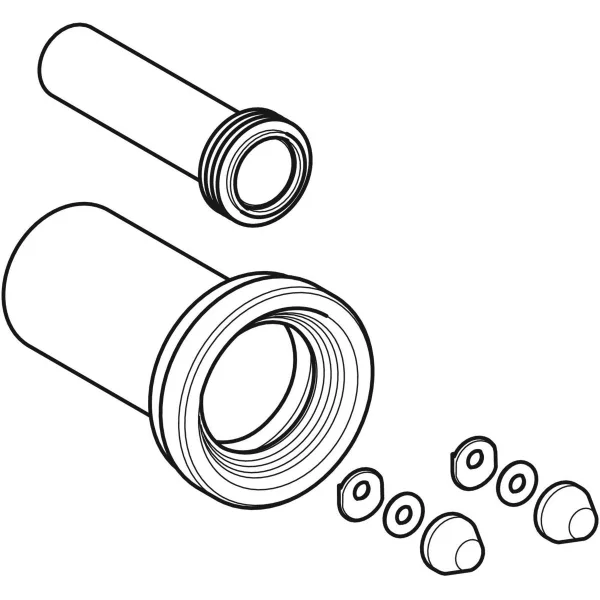 Geberit aansluitgarnituur PE 90mm - 152.426.46.1 - Afbeelding 2