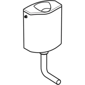 Geberit opbouwreservoir AP116plus toiletblokhouder - 136.444.11.1