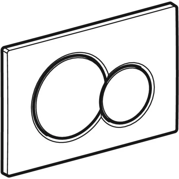 Geberit Sigma01 bedieningsplaat round voor 2-toets spoeling, afdekplaat en toetsen wit - 115.770.11.5 - Afbeelding 2