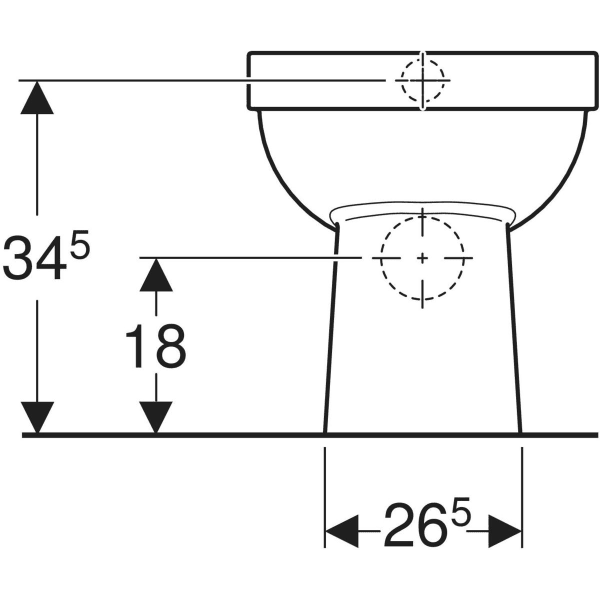 Geberit 300 Basic closetpot (vlakspoel) PK 96 - S8000200000G - Afbeelding 4