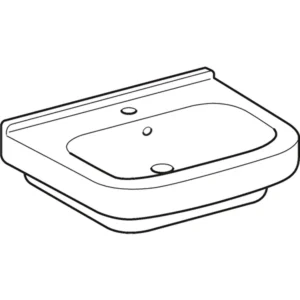 Geberit 300 Basic wastafel wit (60 x 47,5 cm) - S8300300000G