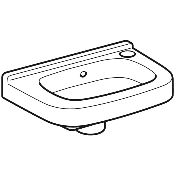 Geberit 300 Basic fontein wit (36 x 25 cm) - S8400100000G - Afbeelding 2