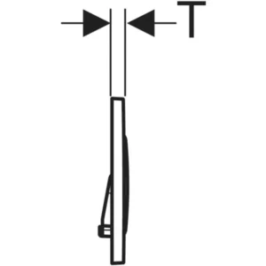 Geberit Sigma20 bedieningsplaat round voor 2-toets spoeling, ringen chroom, afdekplaat en toetsen wit - 115.882.KJ.1