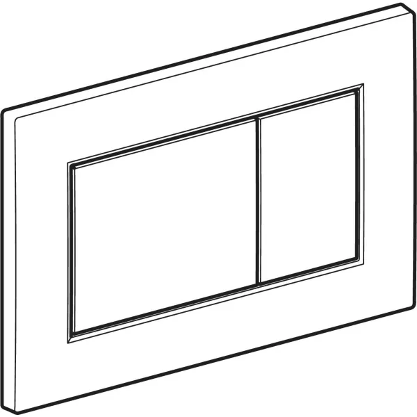 Geberit Sigma01 bedieningsplaat Sigma01, 2-toets, alpien wit - 115.660.11.1 - Afbeelding 2