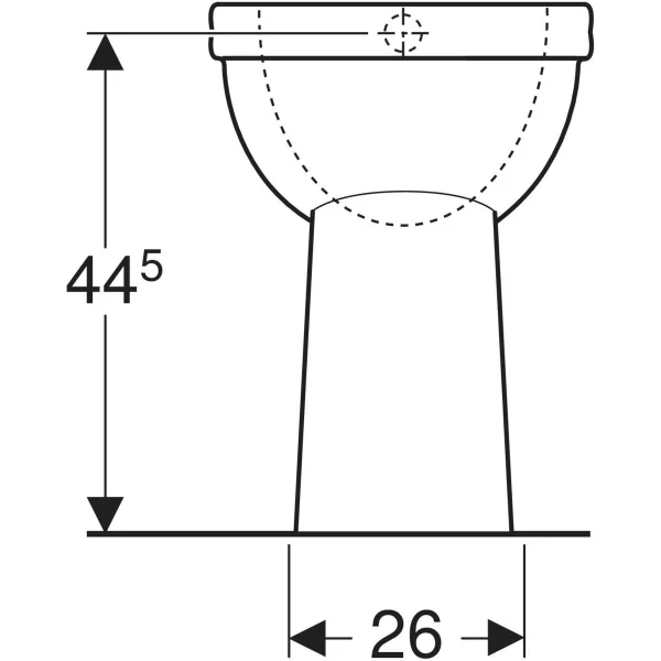 Geberit 300 Comfort closetpot verhoogd model (vlakspoel) (+10cm) AO 84 - S8000900000G - Afbeelding 4