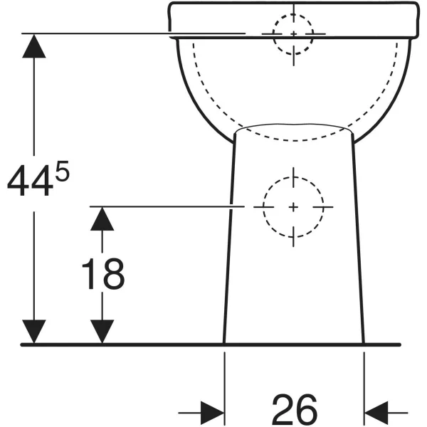 Geberit 300 Comfort closetpot verhoogd model (vlakspoel) (+10cm) PK 84 - S8000800000G - Afbeelding 4