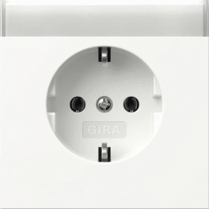 Gira stopcontact met randaarde F100 - zuiver wit (445770)