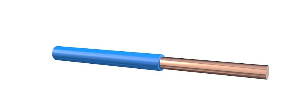 H07V-U 2,5 MM² Eca Blauw (KEMA) 100m