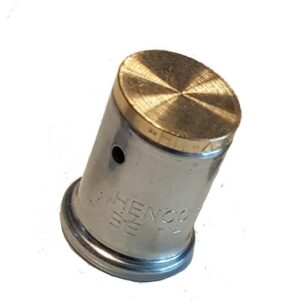 Henco pers eindkap-eindstop | Messing
