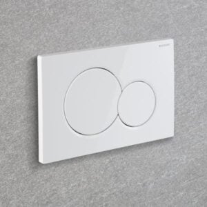 Geberit Sigma01 bedieningsplaat round voor 2-toets spoeling, afdekplaat en toetsen wit - 115.770.11.5