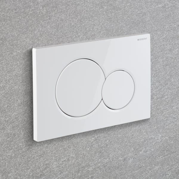 Geberit Sigma01 bedieningsplaat round voor 2-toets spoeling, afdekplaat en toetsen wit - 115.770.11.5 - Afbeelding 5