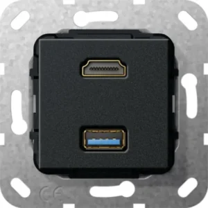 Gira aansl hdmi/USB klauwbevestiging zmt comm (567910)