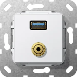 Gira aansl USB3/mj klauwbevestiging comm (568703)