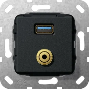 Gira aansl USB3/mj klauwbevestiging zmt comm (568710)