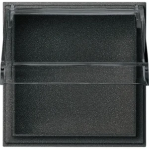 Gira adapterraam met klapdeksel transparant TX44 antraciet (040967)