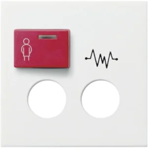 Gira centraalplaat Ackermann 73073 D / 73073 D3 - systeem 55 zuiver wit mat (022827)