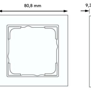 Gira afdekraam 1-voudig E2 aluminium mat (021125)