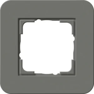 Gira afdekraam 1-voudig E3 donkergrijs/wit (0211413)