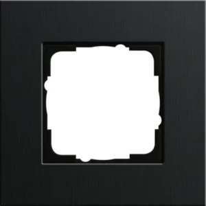 Gira afdekraam 1-voudig Esprit aluminium zwart (0211126)
