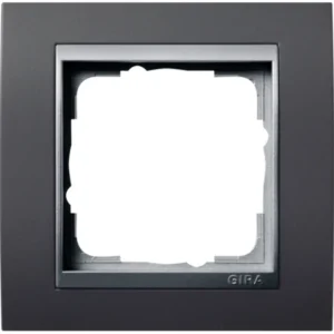 Gira afdekraam 1-voudig Event antraciet mat/aluminium mat (021181)