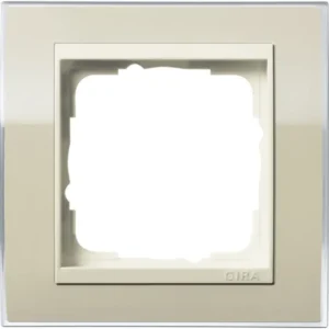 Gira afdekraam 1-voudig Event Clear zand glans/creme glans (0211771)