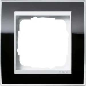 Gira afdekraam 1-voudig Event Clear zwart glans/wit glans (0211733)