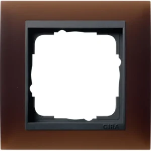 Gira afdekraam 1-voudig Event Opaque donkerbruin mat/antraciet mat (021113)