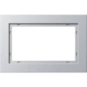 Gira afdekraam 1.5-voudig E2 aluminium mat (100125)