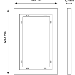 Gira afdekraam 1.5-voudig E2 wit mat (100122)
