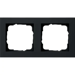 Gira afdekraam 2-voudig E2 zwart mat (021209)