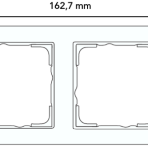 Gira afdekraam 2-voudig E3 lichtgrijs/wit (0212411)