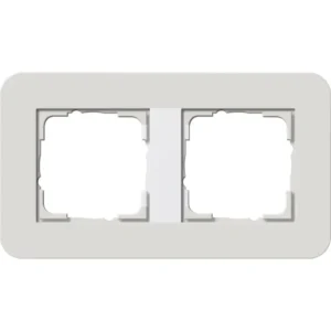 Gira afdekraam 2-voudig E3 lichtgrijs/wit (0212411)