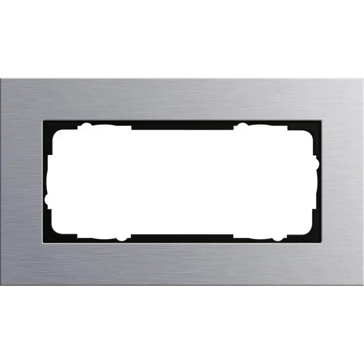 Gira afdekraam 2-voudig Esprit aluminium (100217)