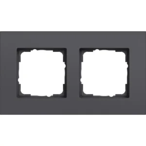 Gira afdekraam 2-voudig Esprit aluminium antraciet mat (0212408)