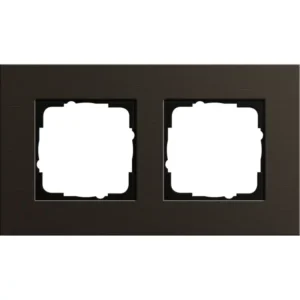 Gira afdekraam 2-voudig Esprit aluminium bruin (0212127)